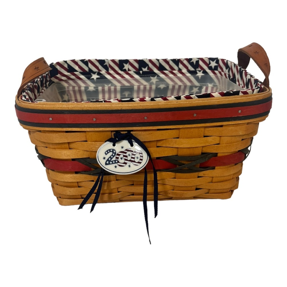 Longaberger 2000 Century Celebration All American Basket with Holder